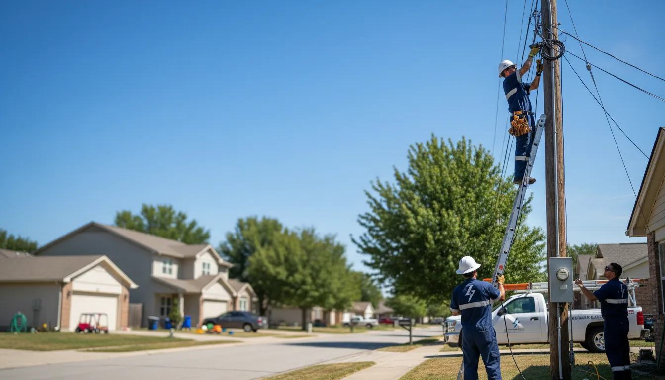 Residential electrician providing installation services in Caddo Gap, AR